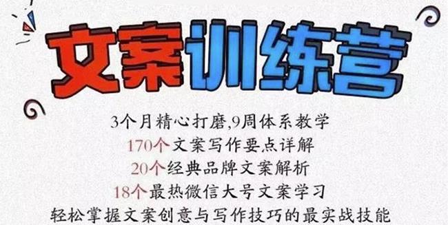 龙小天《文案训练营》全面系统解决文案写作难题！-知者网