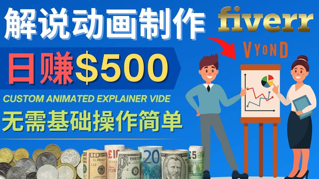 制作解说类动画视频（Animated Explainer）日赚500美元以上 – 0基础可操作-知者网