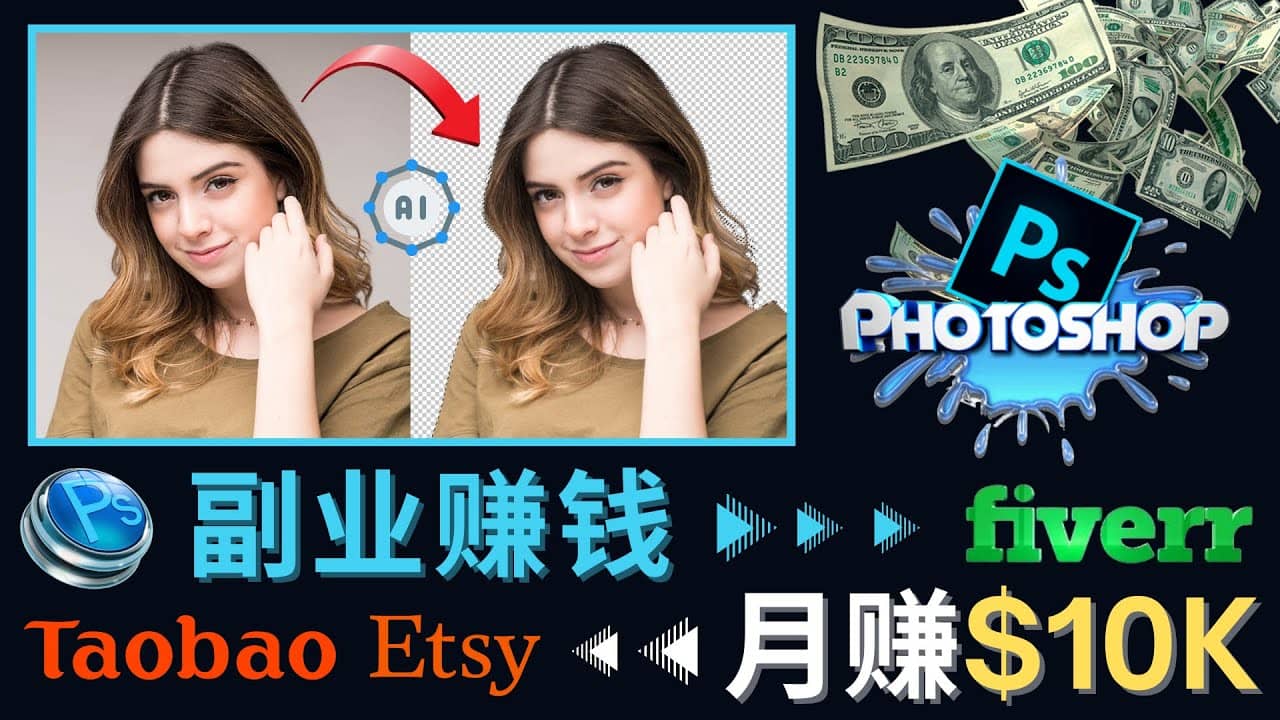 掌握PS修图技能，月赚5000美元以上 – 利用Adobe Photoshop赚钱的3种途径-知者网