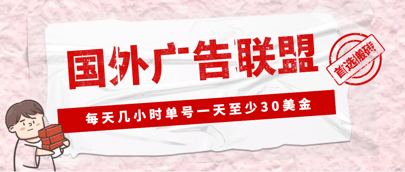 外面收费1980最新国外LEAD广告联盟搬砖项目，单号一天至少30美元(详细教程)-知者网